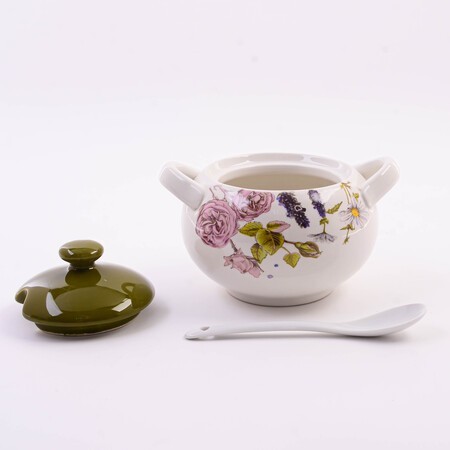 Сахарница 3пр 375мл Розовый сад LR (60260) Сахарница 3пр 375мл Розовый сад LR (60260)