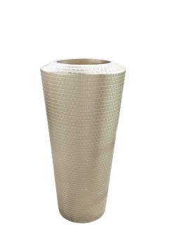 Кашпо c фактурной отделкой шампань d32*65см (TT-00010212)