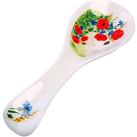 Подставка для ложки 25см Цветущие Маки доломит LR (60272)