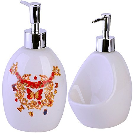 Дозатор для мыла 450мл Романтика доломит LR (30779) Дозатор для мыла 450мл Романтика доломит LR (30779)