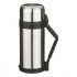 Термос agness с широким горлом 1200 мл крышка-чашка, пластик. чашка, двойная пробка, колба нжс Agness (910-053)