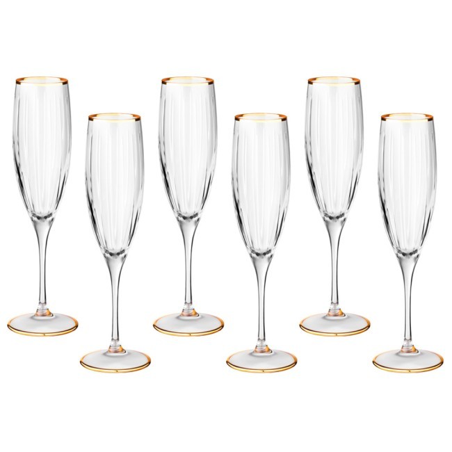 Набор бокалов для шампанского из 6 шт. 200 мл SAME (103-616) Набор бокалов для шампанского из 6 шт. 200 мл SAME (103-616)