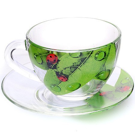 Чайная пара Живая природа Зеленый лист (337-Д) Чайная пара Живая природа Зеленый лист (337-Д)