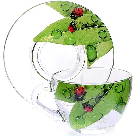 Чайная пара Живая природа Зеленый лист (337-Д) Чайная пара Живая природа Зеленый лист (337-Д)
