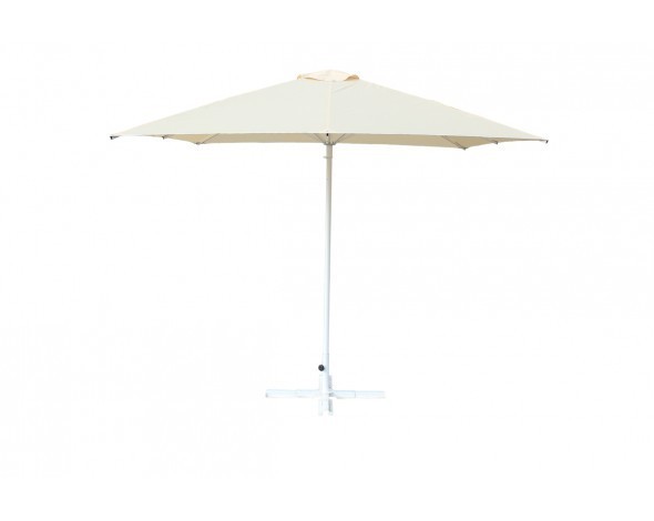 Зонт уличный Митек 2,5х2,5 м  без волана, алюминий, с подставкой (54003)