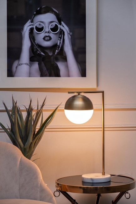 Лампа настольная металл цвет золото d45*55см (TT-00001535) Лампа настольная металл цвет золото d45*55см (TT-00001535)