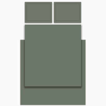 Кпб, евро, "solid" зеленый, сатин, хлопок 100%, подод.200х220-1шт, пр.240х240-1шт, нав.50х70-2шт Lefard (989-001-16)