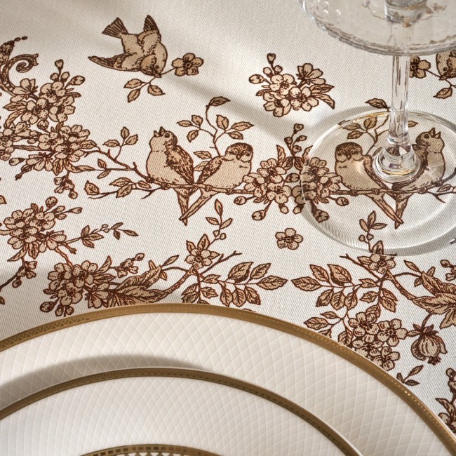 Скатерть круглая "rich garden" d220см, 100% хлопок, твил c пропиткой Lefard (850-754-27)