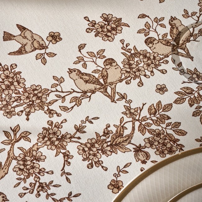Скатерть круглая "rich garden" d220см, 100% хлопок, твил c пропиткой Lefard (850-754-27)