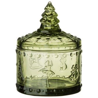 Емкость для хранения "щелкунчик" green, 9*9*12,5 см Lefard (355-418-11)