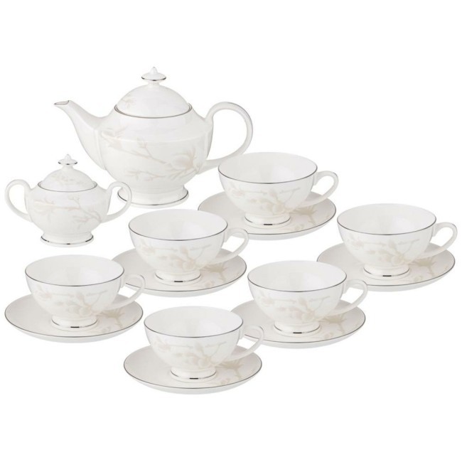 Чайный сервиз lefard "медиссон" на 6 пеp. 14 пр. 1200/300/250 мл Lefard (440-246)