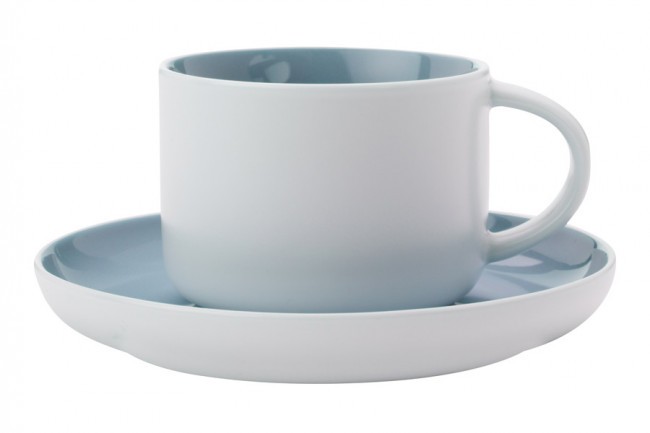 Чашка с блюдцем Оттенки (голубая) без инд.упаковки - MW475-DI0117 Maxwell & Williams