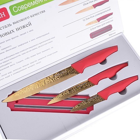 Набор ножей 3 ножа + магнит МВ (24139) Набор ножей 3 ножа + магнит МВ (24139)