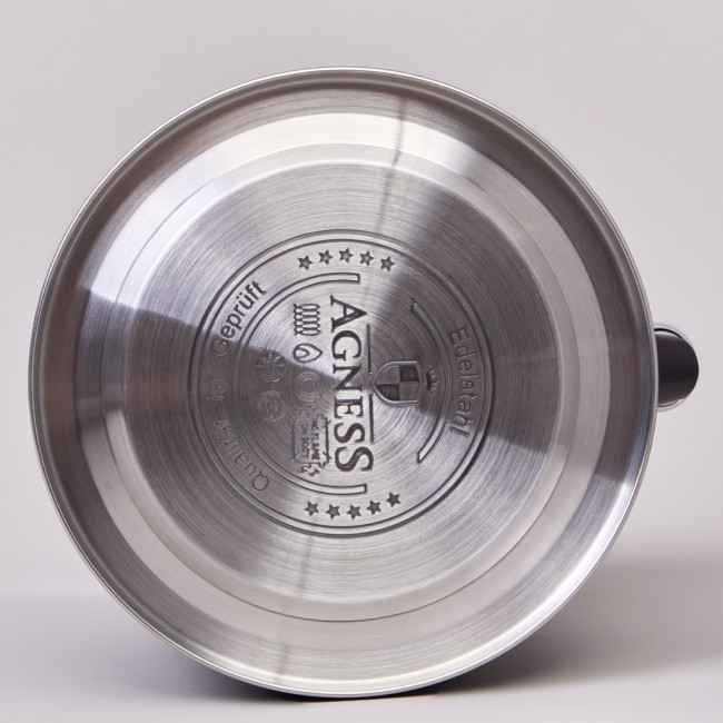 Чайник agness 3,0 л со свистком и складывающейся ручкой, индукционное капсульное дно Agness (937-912) Чайник agness 3,0 л со свистком и складывающейся ручкой, индукционное капсульное дно Agness (937-912)