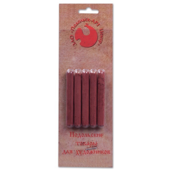 Сангина темная Подольск 5 шт круглое сечение 10 мм (69550) Сангина темная Подольск 5 шт круглое сечение 10 мм (69550)