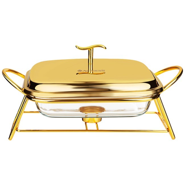 Мармит agness квадратный gold 1,8l Agness (781-503)