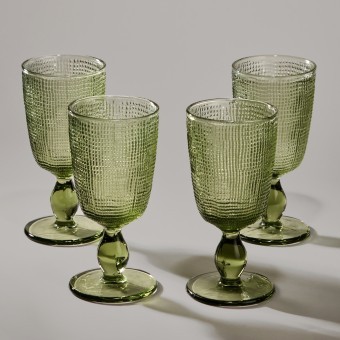 Набор бокалов "tempo" green 4 шт./280 мл Lefard (355-390)