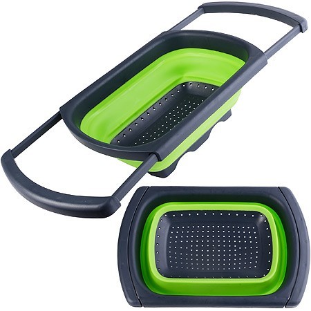 Дуршлаг с выдвиж. ручками, ЗЕЛЕН.MB (31488-1) Дуршлаг с выдвиж. ручками, ЗЕЛЕН.MB (31488-1)