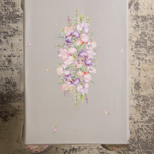 Скатерть ирисы 110х140см ,серый, 100% хлопок,твил пропитка Lefard (850-755-20) Скатерть ирисы 110х140см ,серый, 100% хлопок,твил пропитка Lefard (850-755-20)