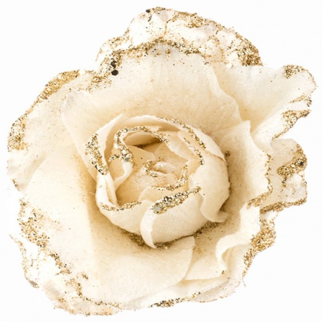 Цветок искусственный "роза" диаметр=15 cm. на клипсе Lefard (241-1862)