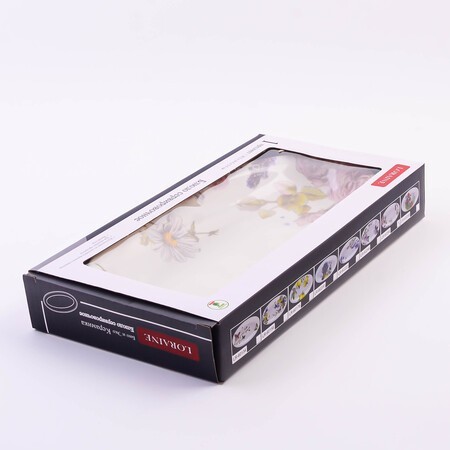 Блюдо сервировочное овальное Розовый сад доломит LR (60266)