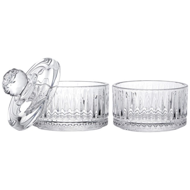 Емкость для хранения lefard с крышкой 2 яруса "lines" 8*14 см, 180 мл (каждая) Lefard (691-080)