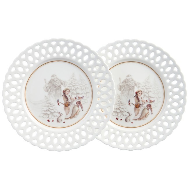 Набор тарелок закусочных lefard "морозко" 20,5 см Lefard (441-048) Набор тарелок закусочных lefard "морозко" 20,5 см Lefard (441-048)