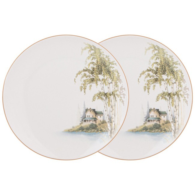 Набор тарелок закусочных lefard "березки"  2 шт. 20,5 см Lefard (85-2014)