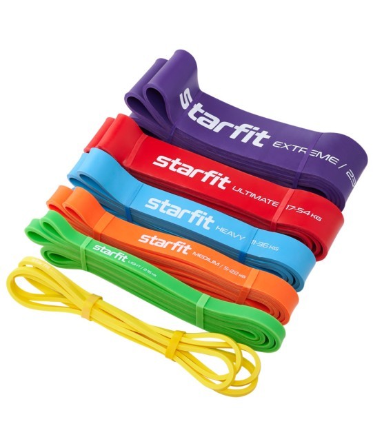 Эспандер ленточный для кросс-тренинга STARFIT ES-803, 11-36 кг, 208х2,9 см, синий (1676093)
