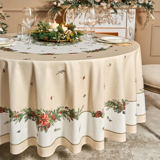 Скатерть круглая "celebration" 220см ,бежевый, 100% хлопок,твил,пропитка Lefard (850-734-28) Скатерть круглая "celebration" 220см ,бежевый, 100% хлопок,твил,пропитка Lefard (850-734-28)