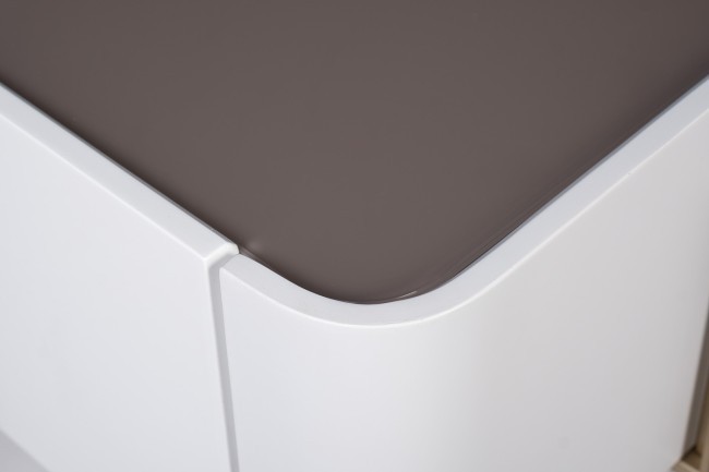 Тумбочка светлая с металл. каркасом 58*40*55см (TT-00012680)