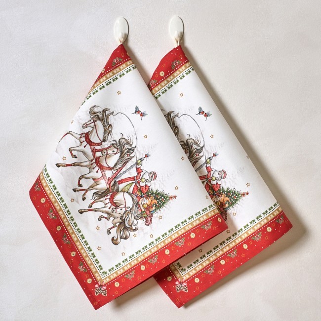 Набор полотенец из 2 шт "с новым годом ",40х60см, 100% хлопок,красный,твил, Lefard (850-763-6) Набор полотенец из 2 шт "с новым годом ",40х60см, 100% хлопок,красный,твил, Lefard (850-763-6)