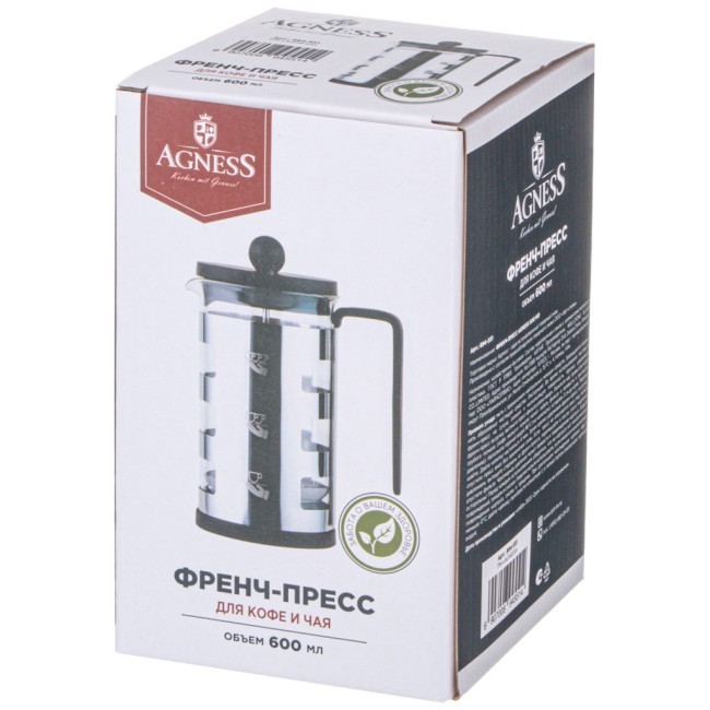 Френч-пресс agness 600 мл Agness (894-551)