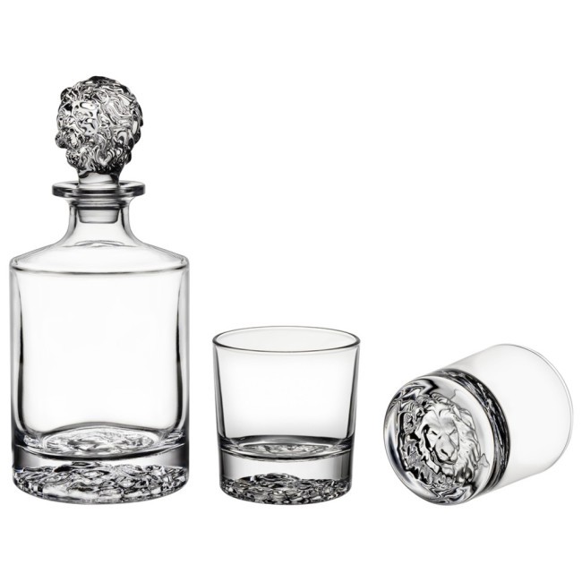 Набор для виски "lion": штоф + два стакана, 850 мл/310 мл Lefard (687-017) Набор для виски "lion": штоф + два стакана, 850 мл/310 мл Lefard (687-017)