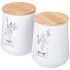 Набор agness "provence" 2в1 хлебница 34*19*15 см, банка для сыпучих 10*12,5 см 2 шт Agness (790-374)