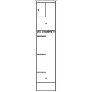Оружейный шкаф Тонар Гарант T-SG-204, 1400х350х250 мм, 29,5 кг (82177)