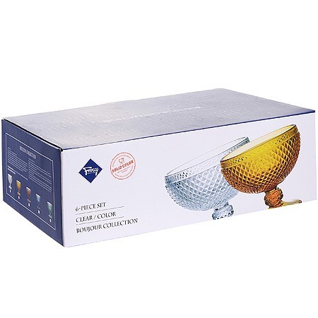 Набор креманок 300 мл 6 шт ЯНТАРНЫЙ LR (30851) Набор креманок 300 мл 6 шт ЯНТАРНЫЙ LR (30851)