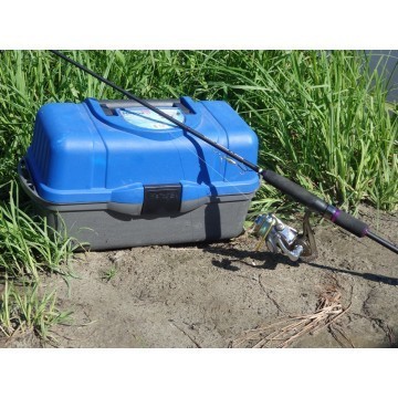 Ящик рыболовный трехполочный Helios синий (75166) Ящик рыболовный трехполочный Helios синий (75166)