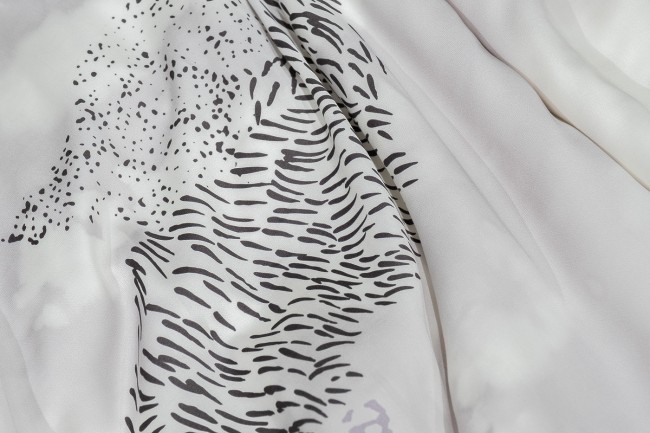 Пододеяльник Нувола принт тенсель серый 145*210 (TT-00011336)