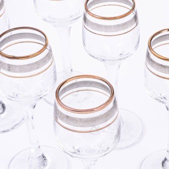 Набор 6 рюмок "Изабелла" с рисунком "Нежность" (х8) " (TL34-4164) Набор 6 рюмок "Изабелла" с рисунком "Нежность" (х8) " (TL34-4164)