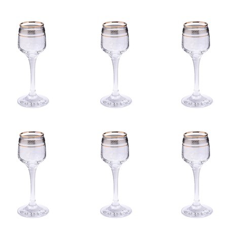 Набор 6 рюмок "Изабелла" с рисунком "Нежность" (х8) " (TL34-4164) Набор 6 рюмок "Изабелла" с рисунком "Нежность" (х8) " (TL34-4164)