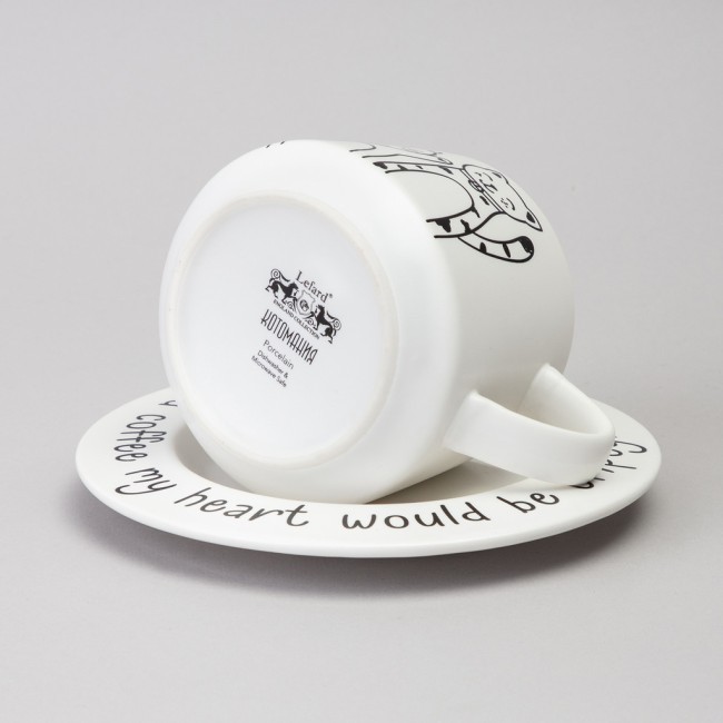 Чайный набор lefard на 1 персону "коты" цвет белый Lefard (756-474)