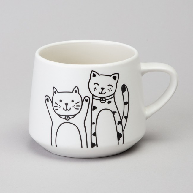 Чайный набор lefard на 1 персону "коты" цвет белый Lefard (756-474)