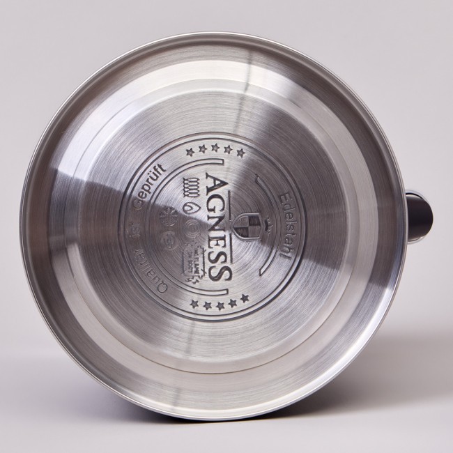 Чайник agness 3,0 л со свистком и складывающейся ручкой, индукционное капсульное дно Agness (937-913) Чайник agness 3,0 л со свистком и складывающейся ручкой, индукционное капсульное дно Agness (937-913)