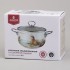 Кастрюля agness эмалированная со стеклянной крышкой серия "lavander cats", 2,0 л диа. 18см Agness (943-076)