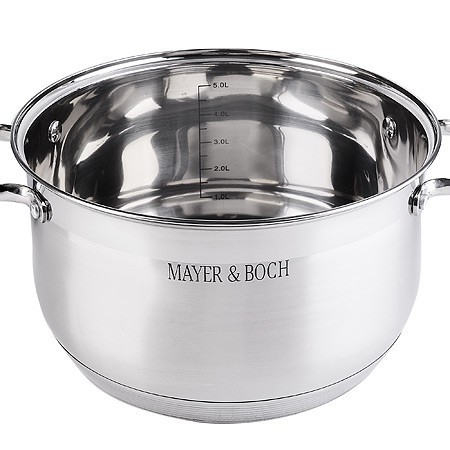Кастрюля 6,5 л нерж с/кр Mayer&Boch (30950) Кастрюля 6,5 л нерж с/кр Mayer&Boch (30950)