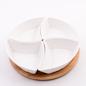 Менажница 4 секции с подставкой LR (60320) Менажница 4 секции с подставкой LR (60320)