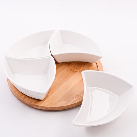 Менажница 4 секции с подставкой LR (60320) Менажница 4 секции с подставкой LR (60320)