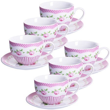 Чайный сервиз 12пр 220мл ЦВЕТЫ LR (25924) Чайный сервиз 12пр 220мл ЦВЕТЫ LR (25924)