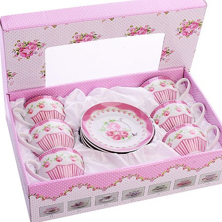 Чайный сервиз 12пр 220мл ЦВЕТЫ LR (25924) Чайный сервиз 12пр 220мл ЦВЕТЫ LR (25924)